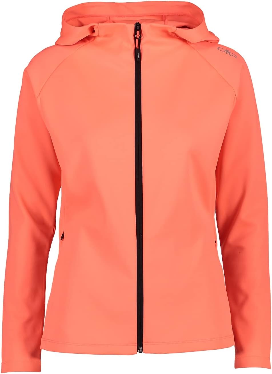 CMP Damen Hoodie Jacke silber/orange 40, silber/orange 40