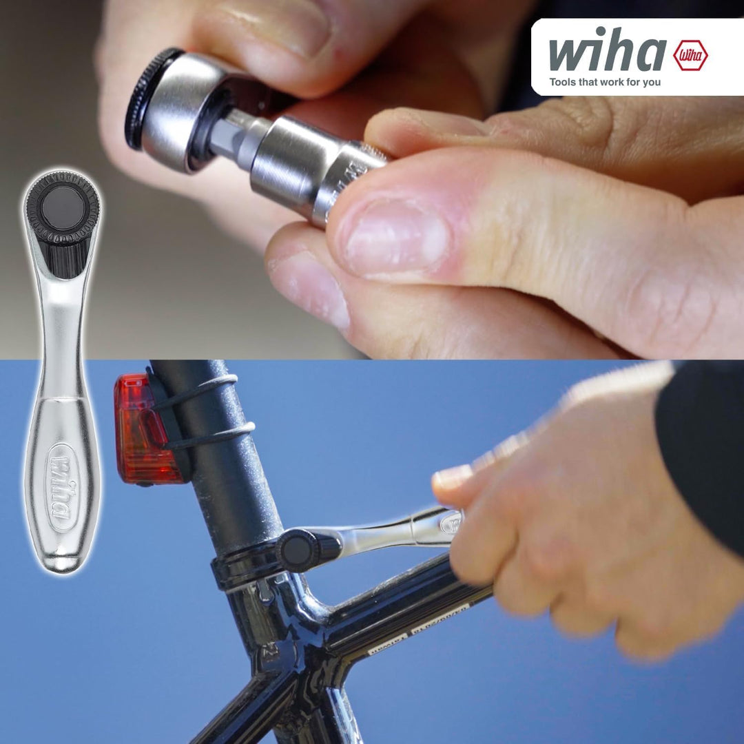 Wiha ProBuddy® Evo 40-tlg. Bit- & Steckschlüssel-Set 1/4" SoftFinish Schraubendrehergriff, Mini-Rats