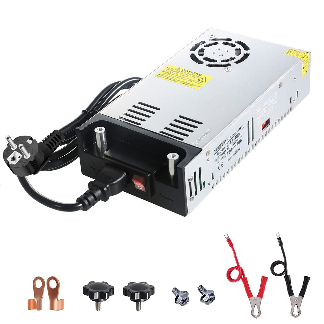 Upgrade Trafo DC 12V 40A 480W Netzteil Transformator Schalternetzteil 230V AC auf DC Netzteil 12Volt