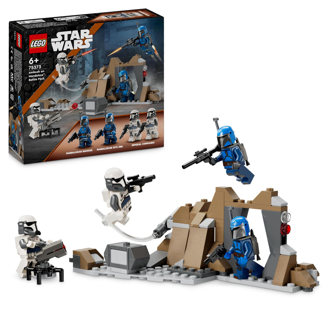 LEGO Star Wars: The Mandalorian Hinterhalt auf Mandalore Battle Pack, Abenteuer-Bauspielzeug für Kin
