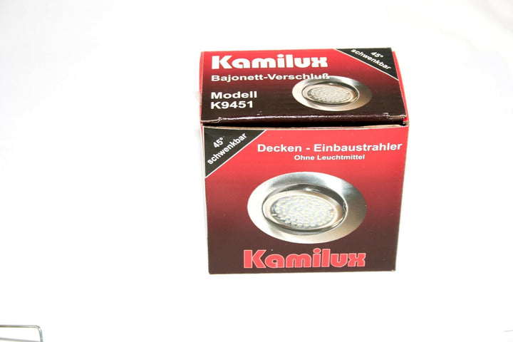 Kamilux 7 x Einbaustrahler/Spot Bajo in Edelstahl-gebürstet Optik 230V inkl. GU10 Fassung