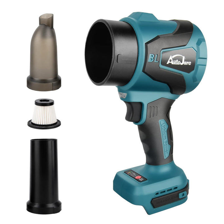 2-in-1 Akku Gebläse und Sauger kompatibel Makita 18V, ohne Akku | Bürstenloser Motor, 50.000 U/min,