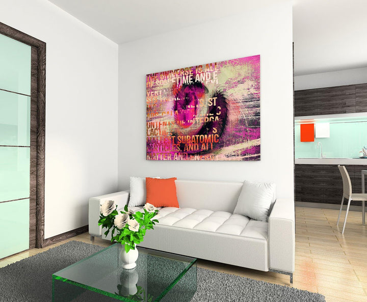 The Universe is a space of Time - Abstraktes Bild auf Leinwand Abstrakt143_cm_dekoratives LeinLeinwa