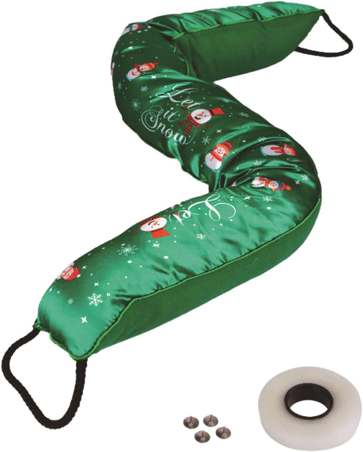 Wetterfester Geräuschblocker, Tür-Zugluftstopper | 32-Zoll-Türschutz mit Weihnachtsmotiv, Windschutz