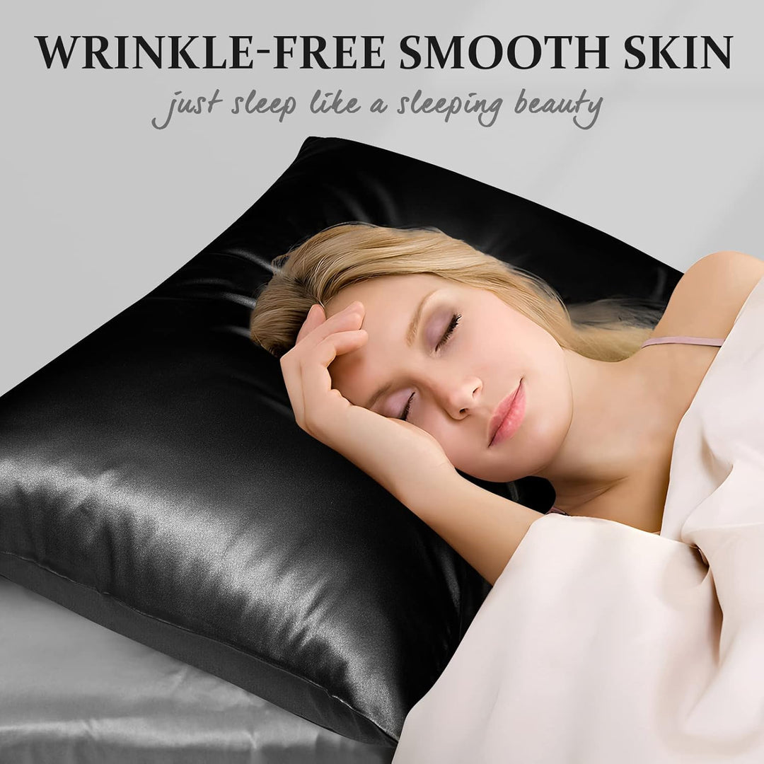 LULUSILK Kissenbezug für Haare und Haut, 100 % reine Seide, 16 Momme mit verdecktem Reissverschluss,