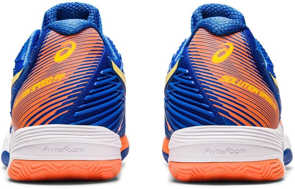 ASICS Solution Speed FF 2 Clay Tennisschuh für Schnelle Plätze für Männer Schwarz Hellblau 43.5 EU T