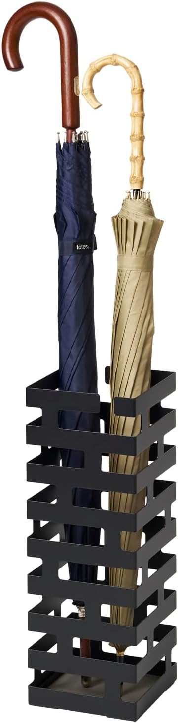 YAMAZAKII Schirmständer, Stahl, Schwarz, One Size, black, Schwarz