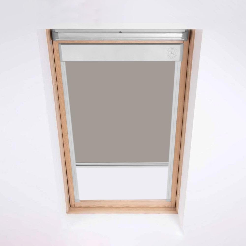 Classic Roof Blinds für FAKRO Dachfenster Verdunkelungsrollo Fenstercode - Hellgrau (134/140) 134 /