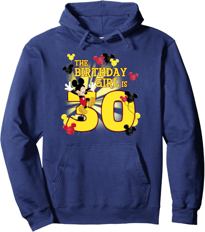 Disney Mickey & Friends 30 Year Old Birthday Girl Pullover Hoodie