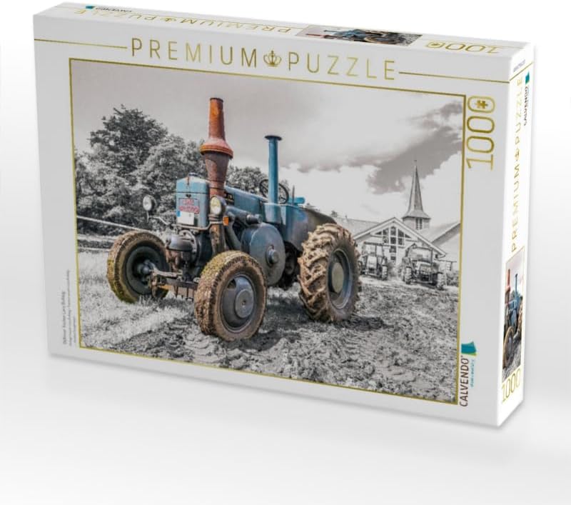 CALVENDO Puzzle Oldtimer Trecker Lanz Bulldog 1000 Teile Lege-Grösse 64 x 48 cm Foto-Puzzle Bild von