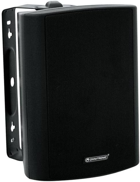 OMNITRONIC WP-5S ELA-Wandlautsprecher | 2-Wege-Lautsprecher mit Halterung, 100 V, 30 W RMS