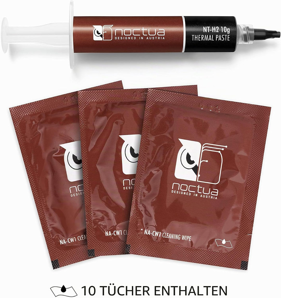 Noctua NT-H2 10g, Wärmeleitpaste für Computer inkl. 10 Reinigungstücher (10g)