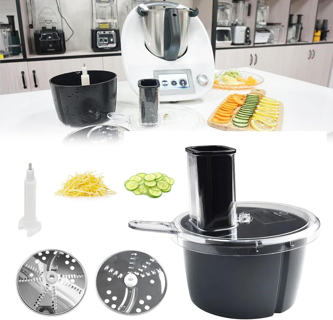 Gemüseschneider, Multifunktionaler Gemüsehobel für TM5 TM6 Zucchini Spaghetti Schneider aus Edelstah