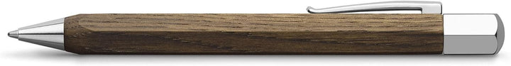 Faber-Castell 147508 - Drehkugelschreiber Ondoro Räuchereiche, Stärke: M, Schaftfarbe: braun