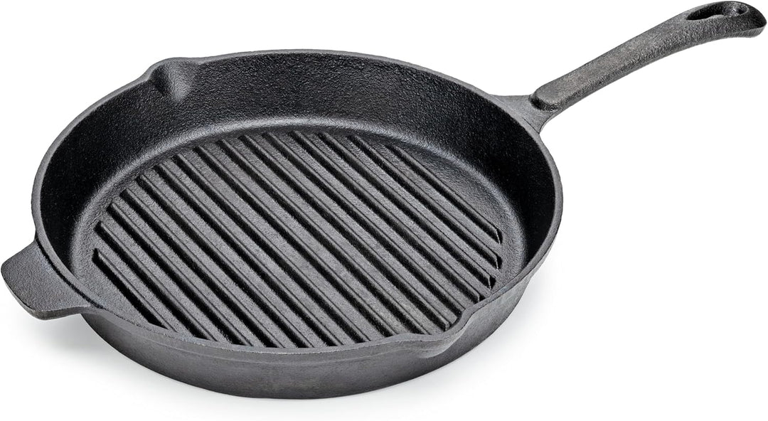 Gusseisen-Grillpfanne Ø 25 cm mit Stiel