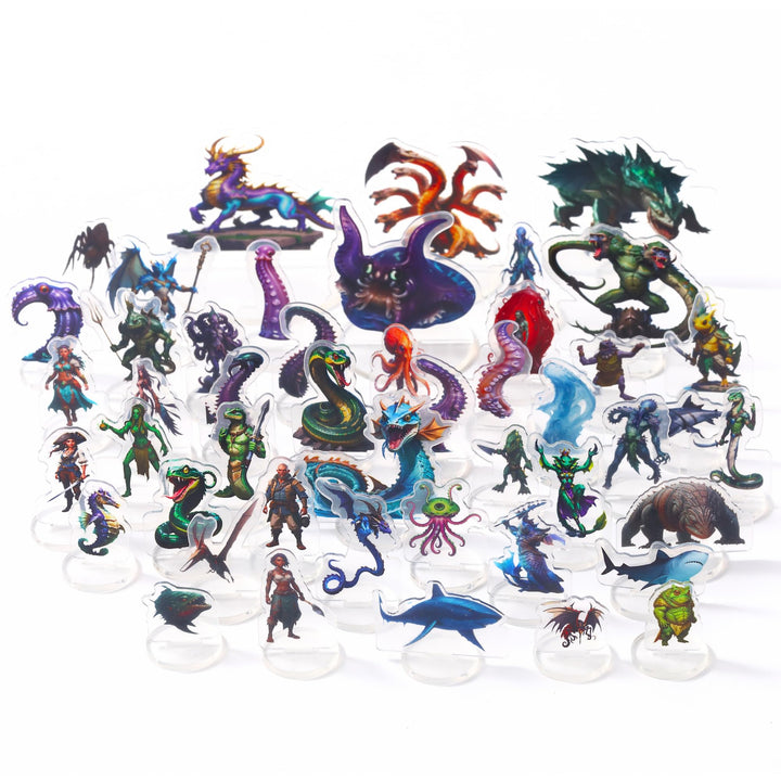 DND-Miniaturfiguren Küstensümpfe & Unterwasser Dungeons and Dragons Starter-Set für D&D 5E Pathfinde
