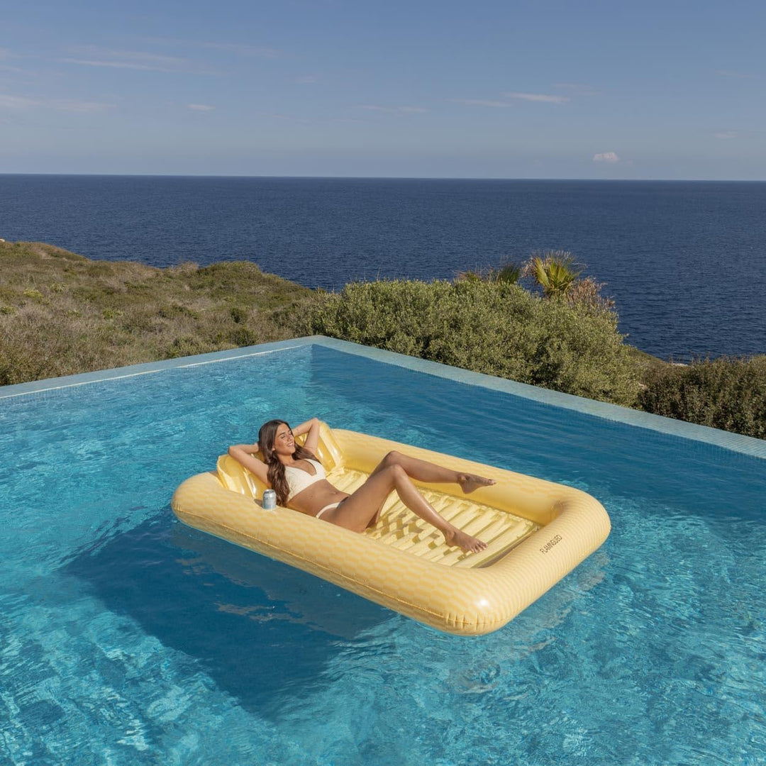 Flamingueo Luftmatratze Pool - Wassermatratze, Schwimmmatratze, Luftmatratze Strand, Wasserhängematt