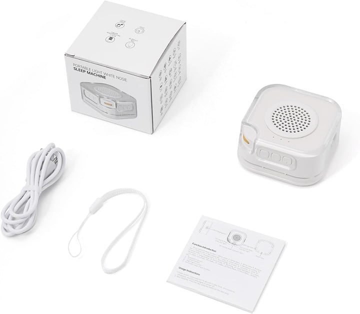 White Noise Machine Baby, Weisses Rauschen mit 28 Klängen, 3 Helligkeit Warmweisse Nachtlicht, Noise