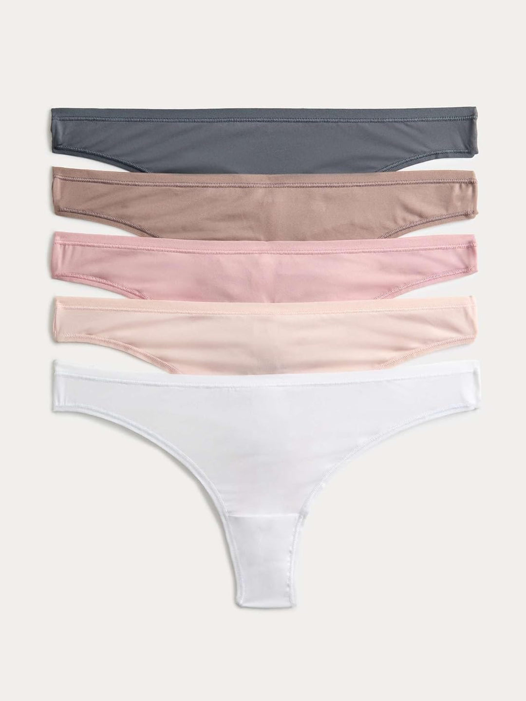 Marks & Spencer 5Er-Pack Tief Sitzende Tangas Aus Mikrofaser Damen 34 Brown Haze, 34 Brown Haze