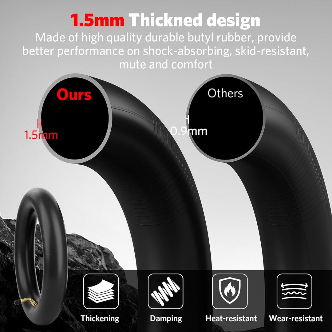 OUXI 4pcs E-Scooter-Reifen 8 1/2 Reifen mit Reifen und Schlauchpaket E-Scooter Ersatzschlauch+Reifen