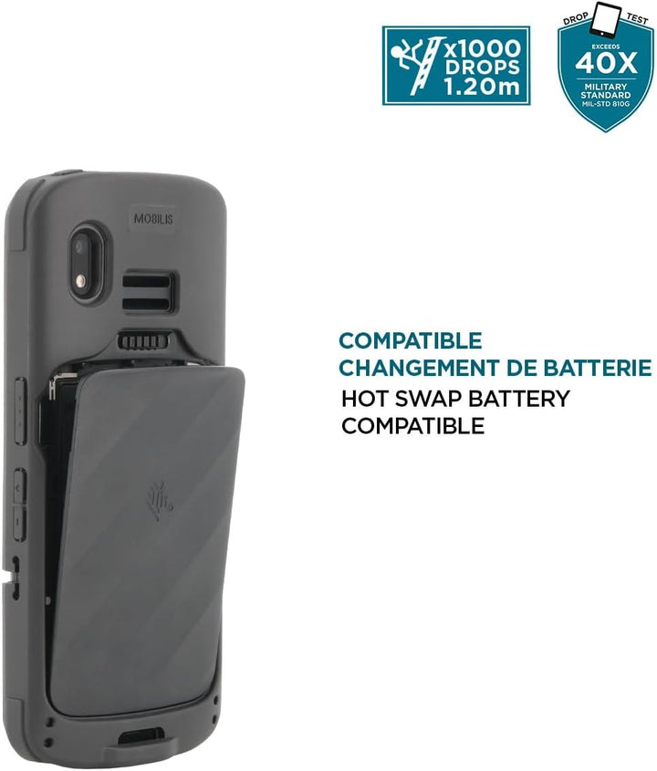 Mobilis Schutzhülle für Zebra TC15 - TN28, Robuste Hülle für Zebra TC15 - TN28 Touchscreen-Computer,