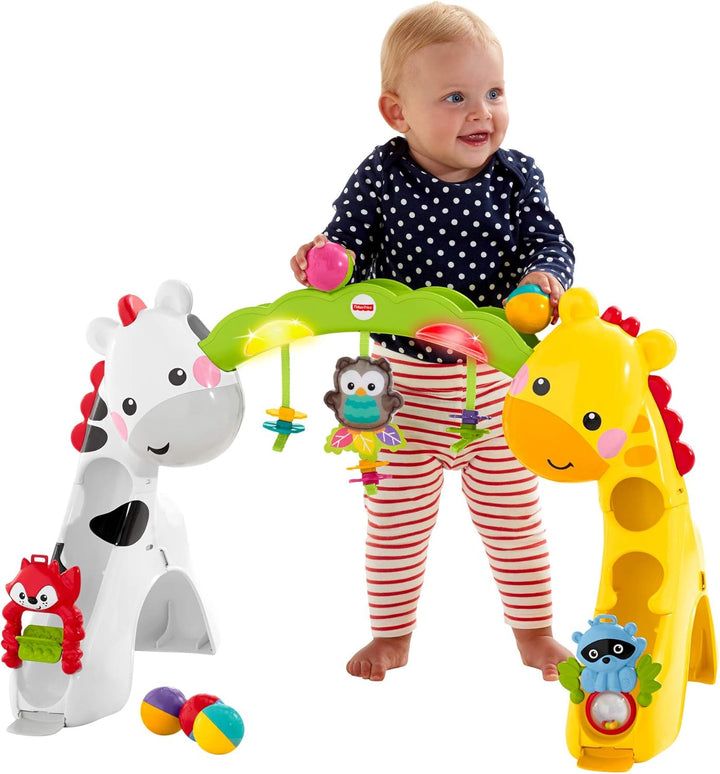 Fisher Price GLK31 - Erlebnisdecke mit Musik, Geräuschen und Lichtern, Spielmatte mit Beschäftigungs