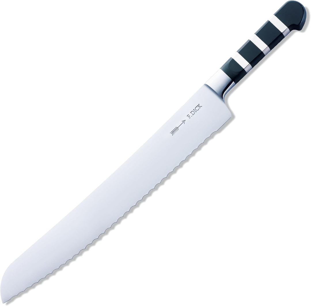 F. DICK Brotmesser, Sägemesser, 1905 (Messer mit Klinge 32 cm, X50CrMoV15 Stahl, nichtrostend, 56° H