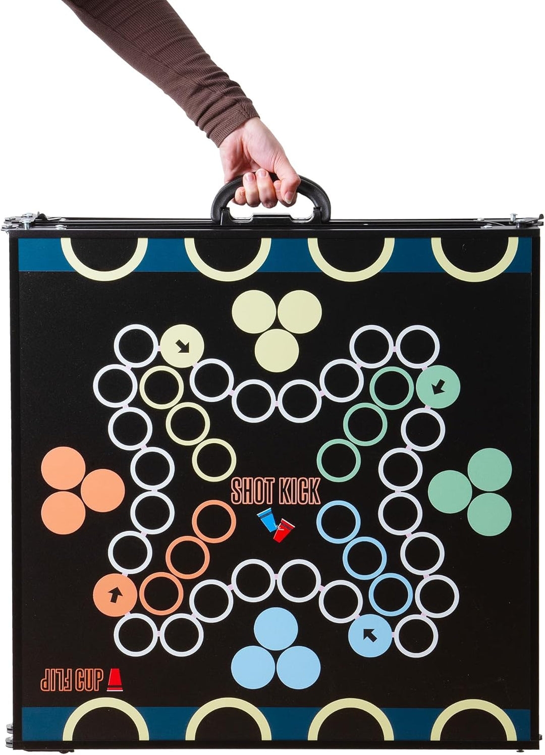 CampFeuer Bierpong Tisch | Klappbarer 6 in 1 Multigame Tisch | Beer Pong Tisch für Rage Cage, Trinks