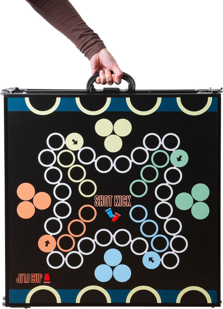 CampFeuer Bierpong Tisch | Klappbarer 6 in 1 Multigame Tisch | Beer Pong Tisch für Rage Cage, Trinks