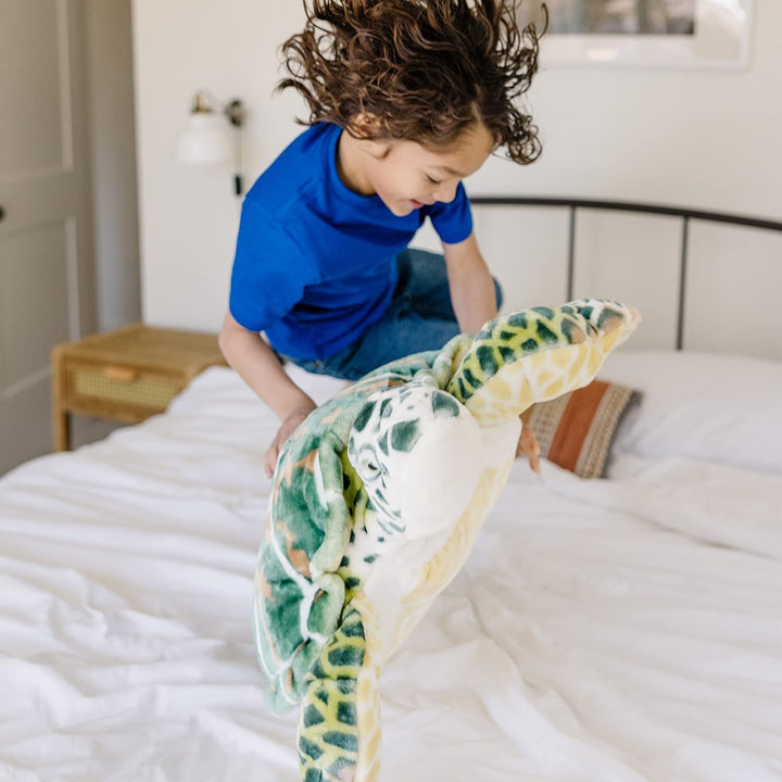 Melissa & Doug Sea Turtle - Plush | Soft Toy | Animal | All Ages | Gift for Boy or Girl, Sea Turtle