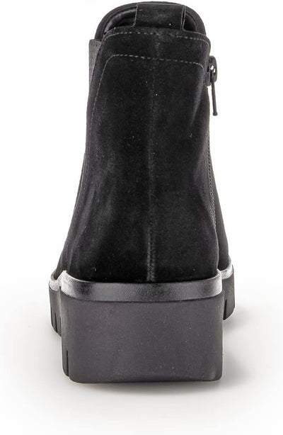 Gabor Damen Chelsea Boots, Frauen Stiefeletten,Komfortable Mehrweite (H) 38 EU Weit Schwarz, 38 EU W