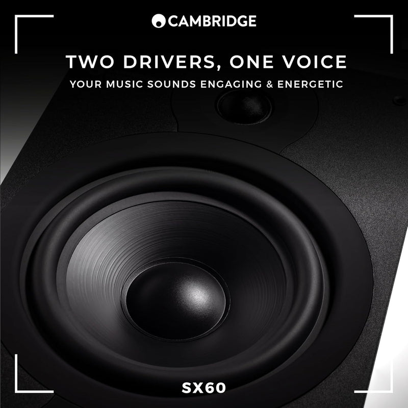 Cambridge Audio SX60 - Paar Passive, kabelgebundene Standlautsprecher für HiFi- oder Heimkinosysteme