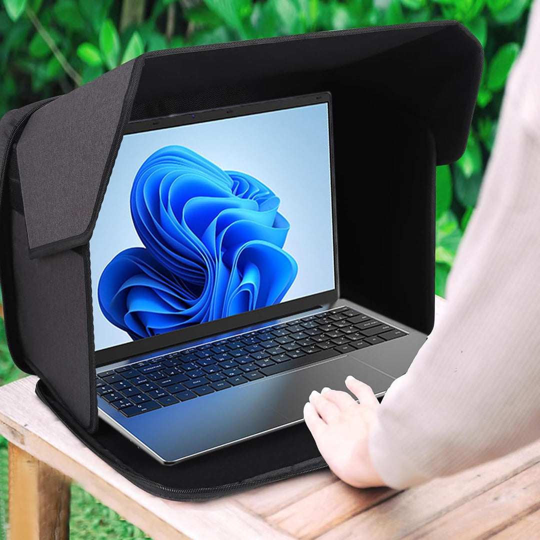 Laptopzelt, Sonnenschutz wasserabweisende Laptoptasche mit Blendschutz, 12-14 Zoll Laptop, Laptop So