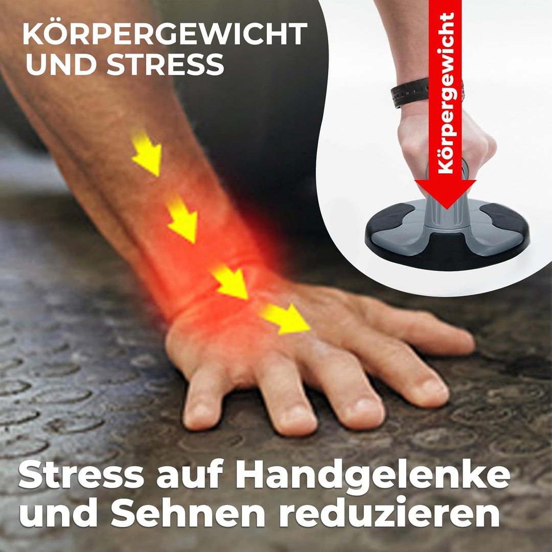 ResultSport Power-Push-Up-Übungsständer mit Schaumstoffgriff für Männer und Frauen, ein perfektes Br