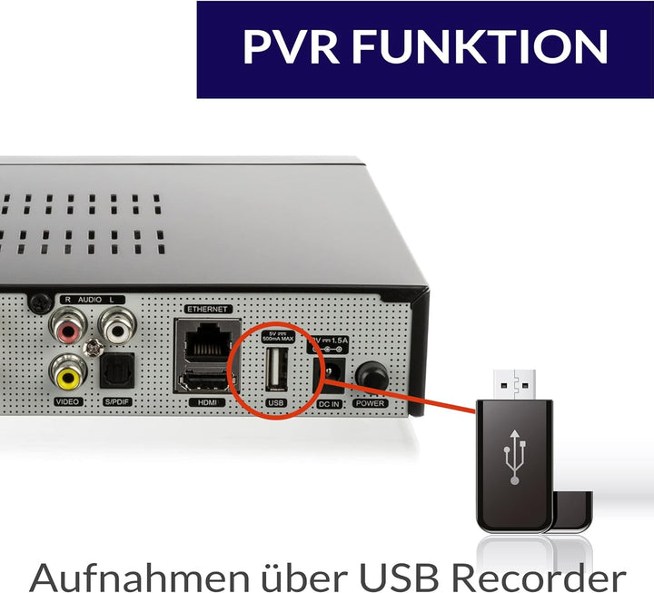 WWIO BrE2ze T2/C Hybrid Digital Receiver (Full HD-TV, DVB-T2, DVB-C, Enigma2, PVR-Ready, LAN, HDMI-K