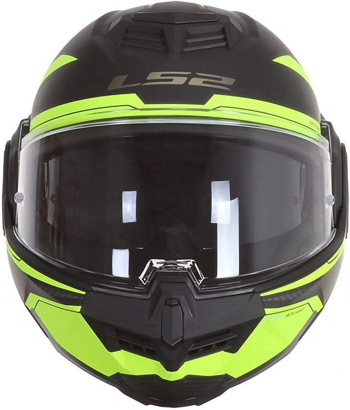 LS2, Klapphelme motorrad ADVANT REVO black H-V yellow, XL