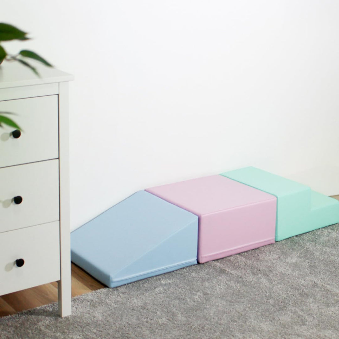 IGLU SOFT PLAY Set mit 3 Schaumstoffblöcken für die Motorik für Babys weich riesig aus Schaumstoff (
