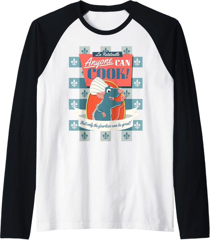Disney Pixar Ratatouille Remy Anyone Can Cook Poster Raglan