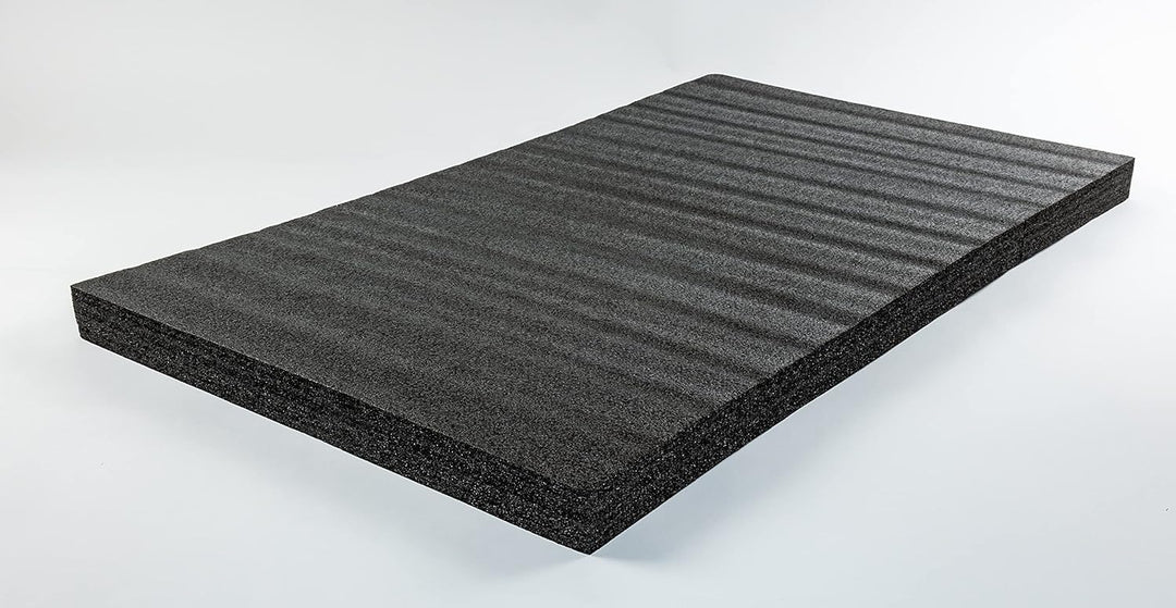 TYGR Multilayer Schaumstoff 1000x600x50 schwarz für Werkzeug, Kamera & Co. | Einfaches Bearbeiten |