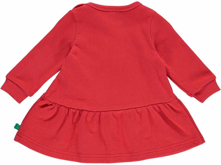Fred's World by Green Cotton Baby-Mädchen Heart L/S Sweat Casual Dress 62 Lollipop, 62 Lollipop