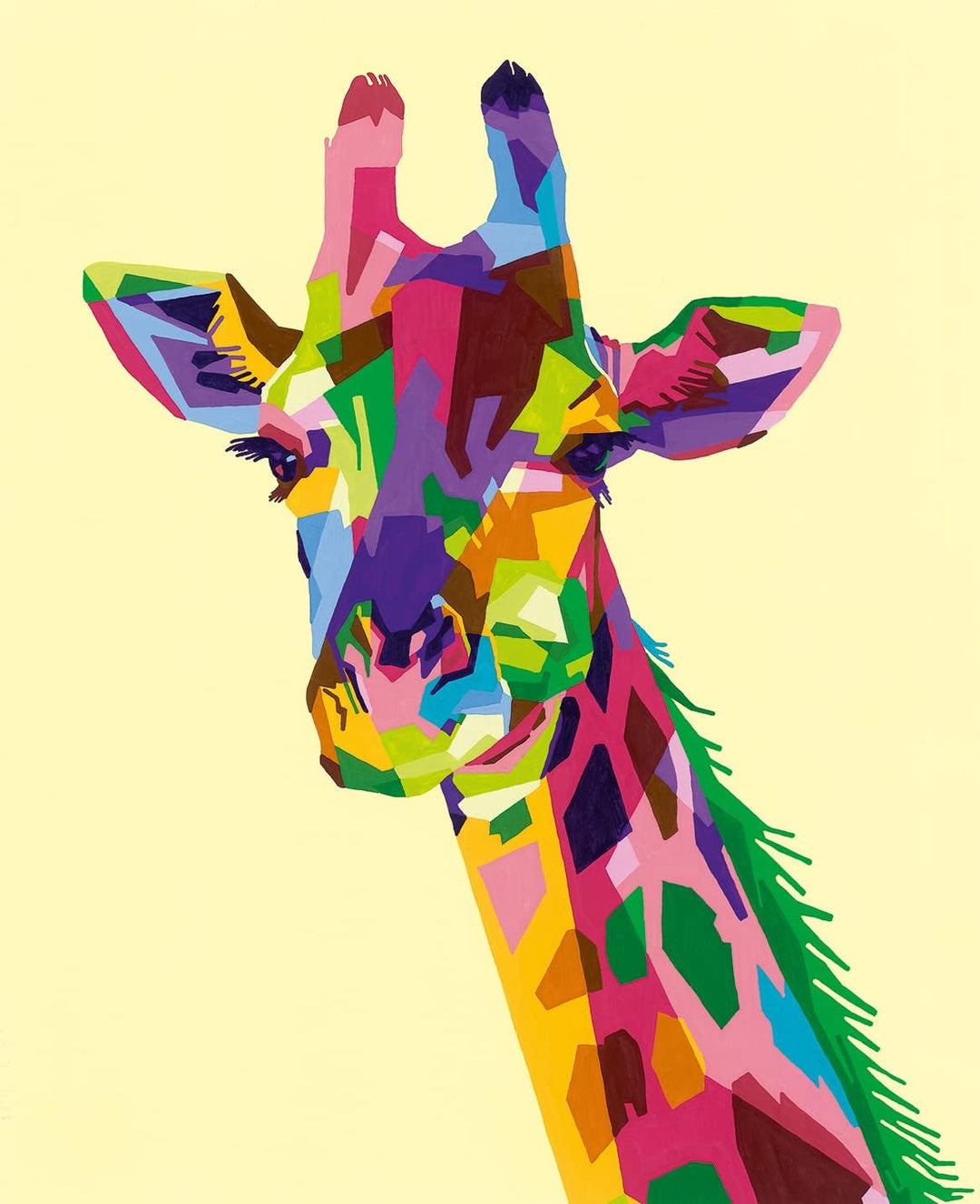 Ravensburger CreArt 28993 - Funky Giraffe - Malen nach Zahlen Erwachsene, DIY Malset mit Pinsel und