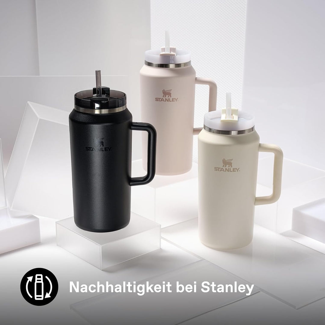 Stanley 1913 Quencher H2.0 Flowstate Trinkflasche Mit Strohhalm - Thermobecher Kühlt 11 Stunden - 48