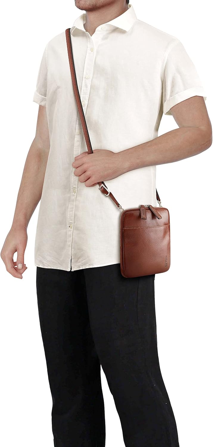 Picard Herren Buddy Umhängetasche, 19x16x2cm Cognac, Cognac