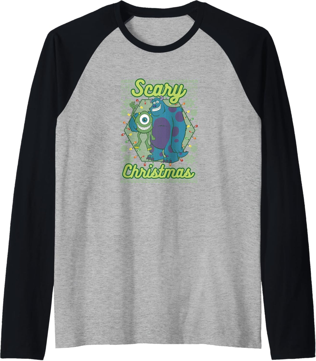 Disney Pixar Monsters University Scary Weihnachten Raglan