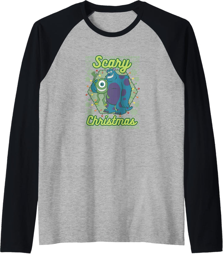 Disney Pixar Monsters University Scary Weihnachten Raglan
