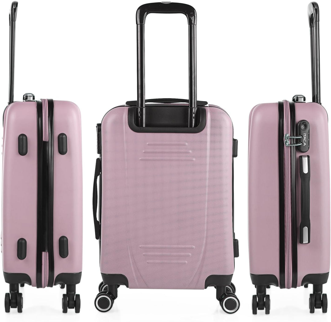 ITACA - Trolley Handgepäck Cabin Trolley Koffer Reisekoffer Hartschalenkoffer mit Zahlenschloss - Ka
