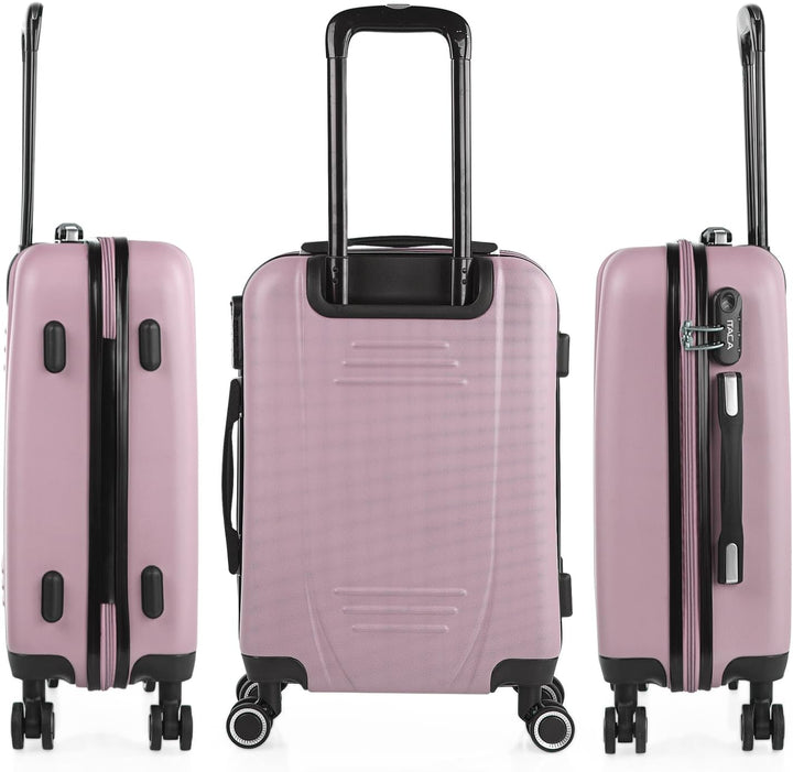 ITACA - Trolley Handgepäck Cabin Trolley Koffer Reisekoffer Hartschalenkoffer mit Zahlenschloss - Ka