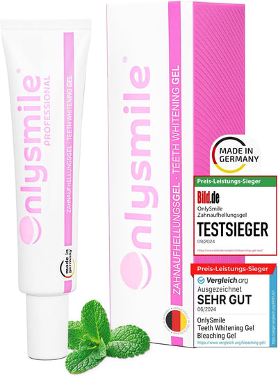 OnlySmile Teeth Whitening Gel für weisse Zähne | Zahnaufhellung und Bleaching Gel mit sofort Effekt