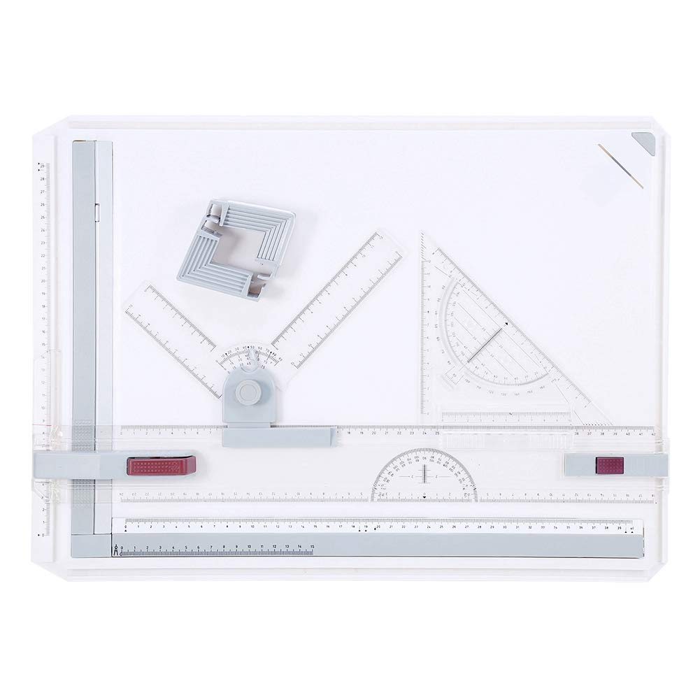 Ejoyous Multifunktions-Zeichenbrett-Werkzeug, A3-Leuchtkasten-Zeichenblock A3-Zeichenbrett-Set LICHT