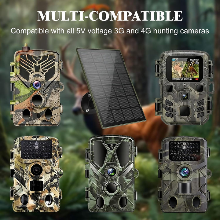 Solarpanel Für Akku Überwachungskamera, 3W 5V Solar Ladegerät, Solarzelle Solar Ladegerät, Solar Pan